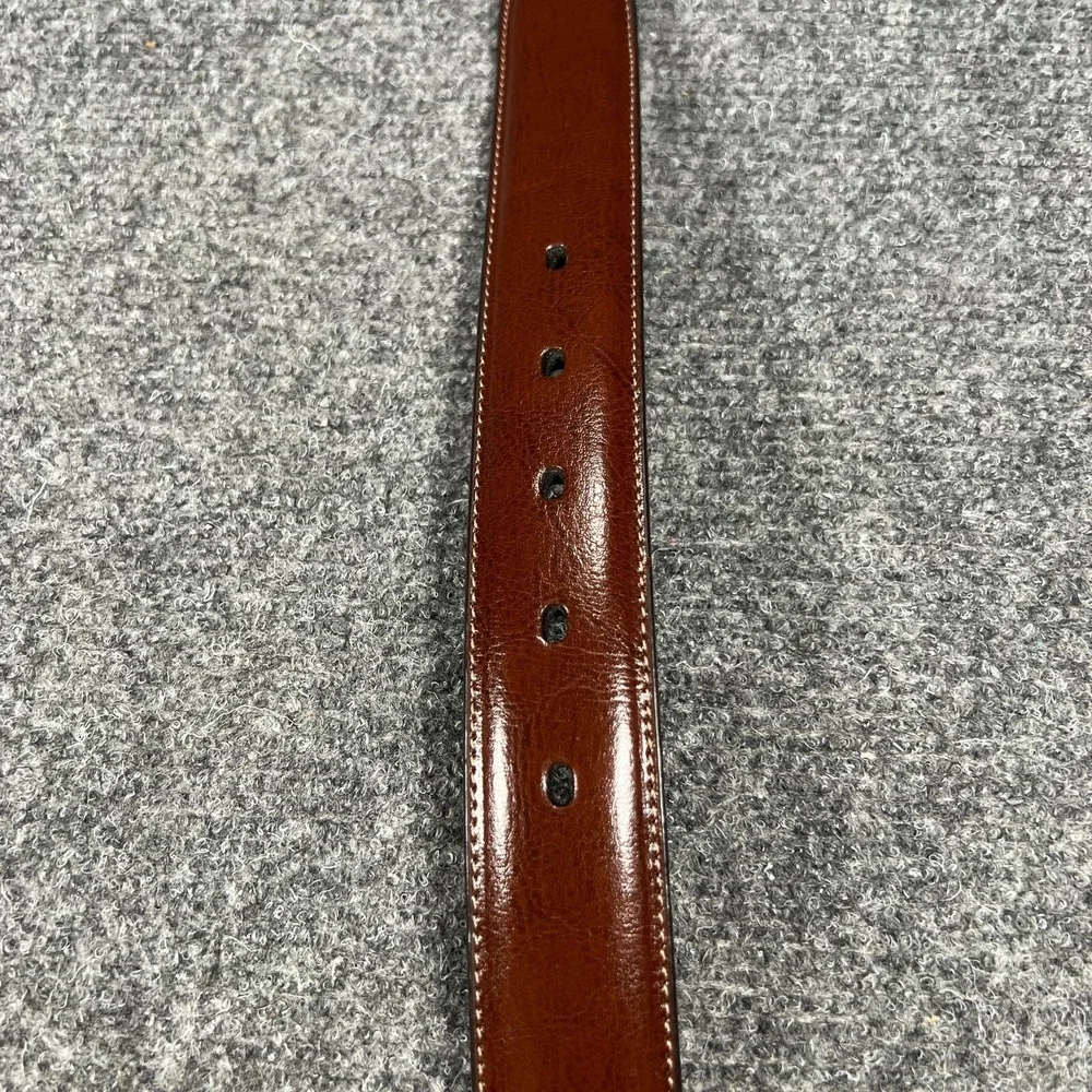 Stafford Mens Belt 44 Brown Genuine Leather New with Tags NWT Dress Casual